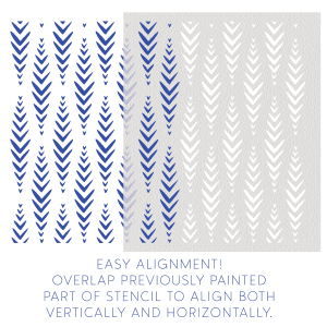 Geometric Pattern Stencil - Art and Wall Stencil - Image 3