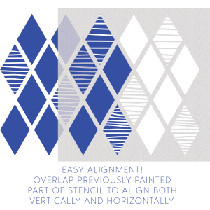 Geometric Pattern Stencil - Art and Wall Stencil - Image 3