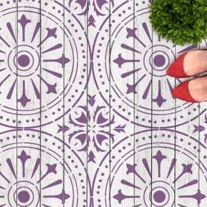 Geometric Pattern Stencil - Art and Wall Stencil - Image 3