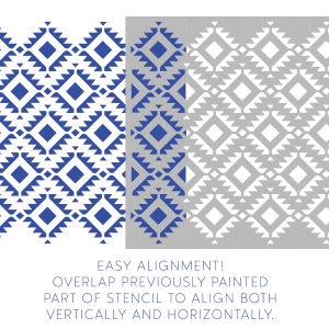 Geometric Pattern Stencil - Art and Wall Stencil - Image 3