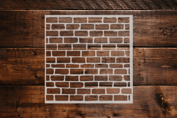 Large Flexible Plastic Wall Brick Stencil Wall Decor Template 890x430x3 mm