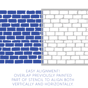 Brick Pattern Stencil - Art and Wall Stencil - Image 3