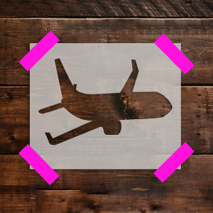Airplane Stencil - Art and Wall Stencil - Image 4