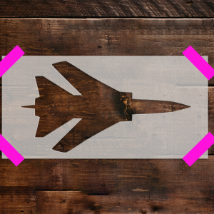 Fighter Plane Stencil - Art and Wall Stencil - Image 4