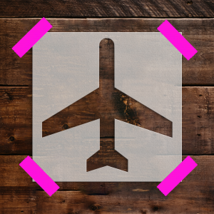 Airplane Stencil - Art and Wall Stencil - Image 4