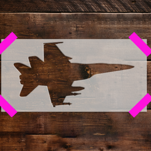 Fighter Plane Stencil - Art and Wall Stencil - Image 4