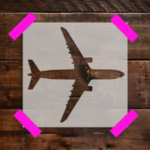 Airplane Stencil - Art and Wall Stencil - Image 4