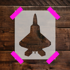 Fighter Plane Stencil - Art and Wall Stencil - Image 4