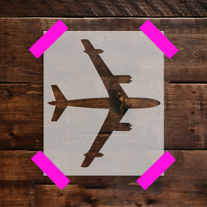 Airplane Stencil - Art and Wall Stencil - Image 3