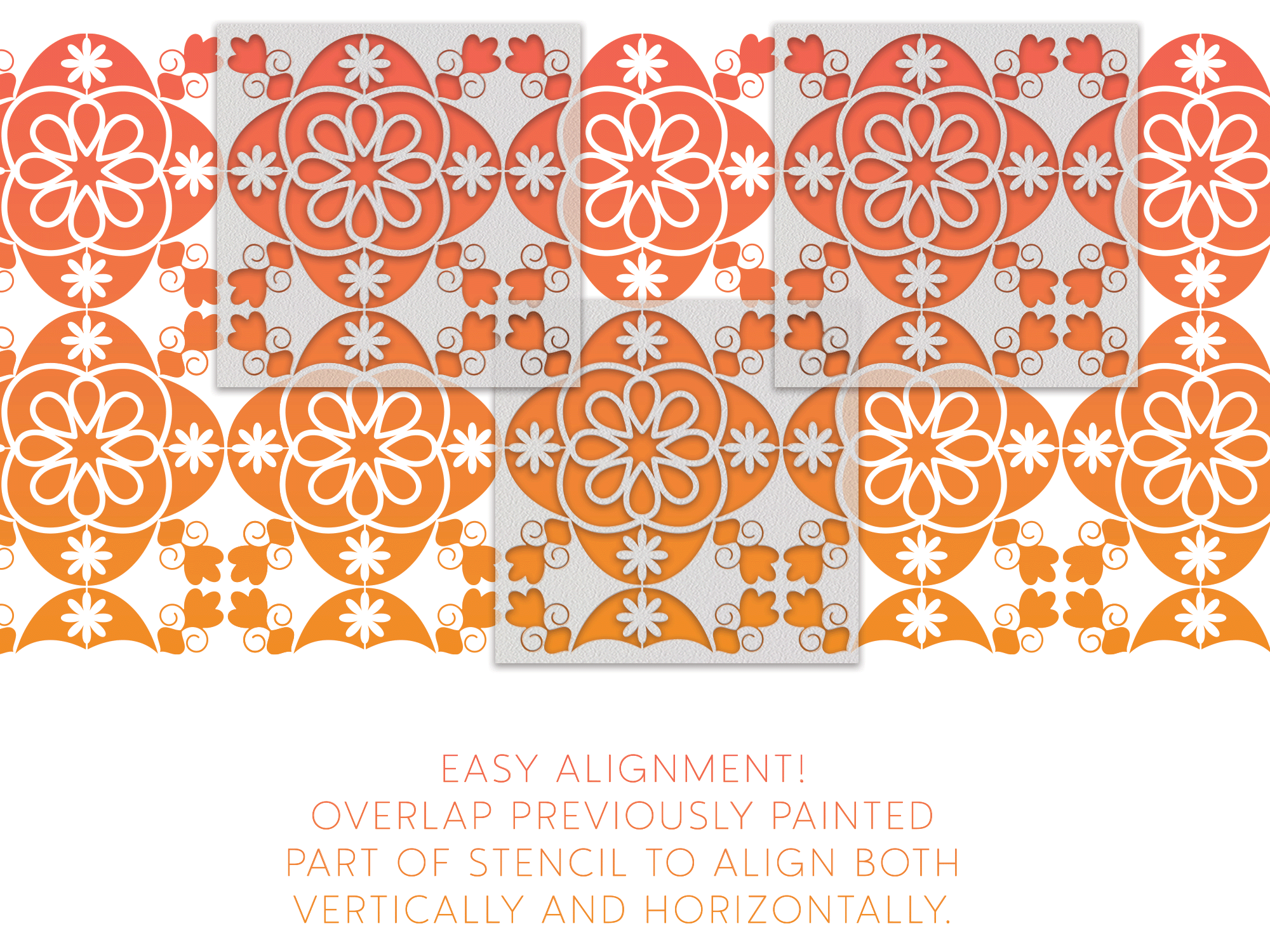 Wall and Floor Stencil Art and Wall Stencil Stencil Giant