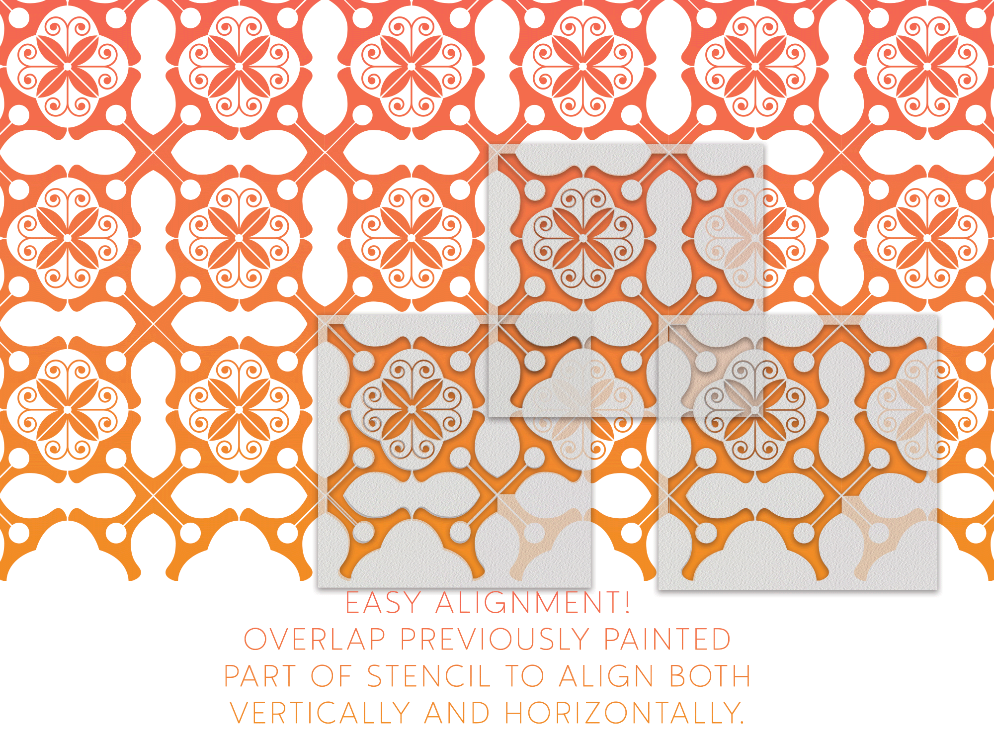 Wall and Floor Stencil Art and Wall Stencil Stencil Giant